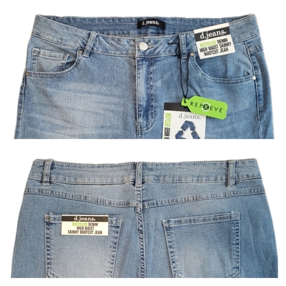 D. Jeans High Waist Skinny Bootcut Jeans - Picture 3 of 3